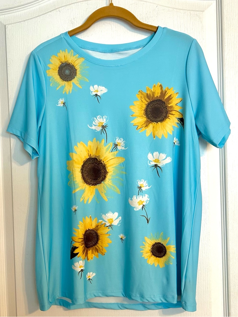 DG2 Diane Gilman top, Size S, Blue